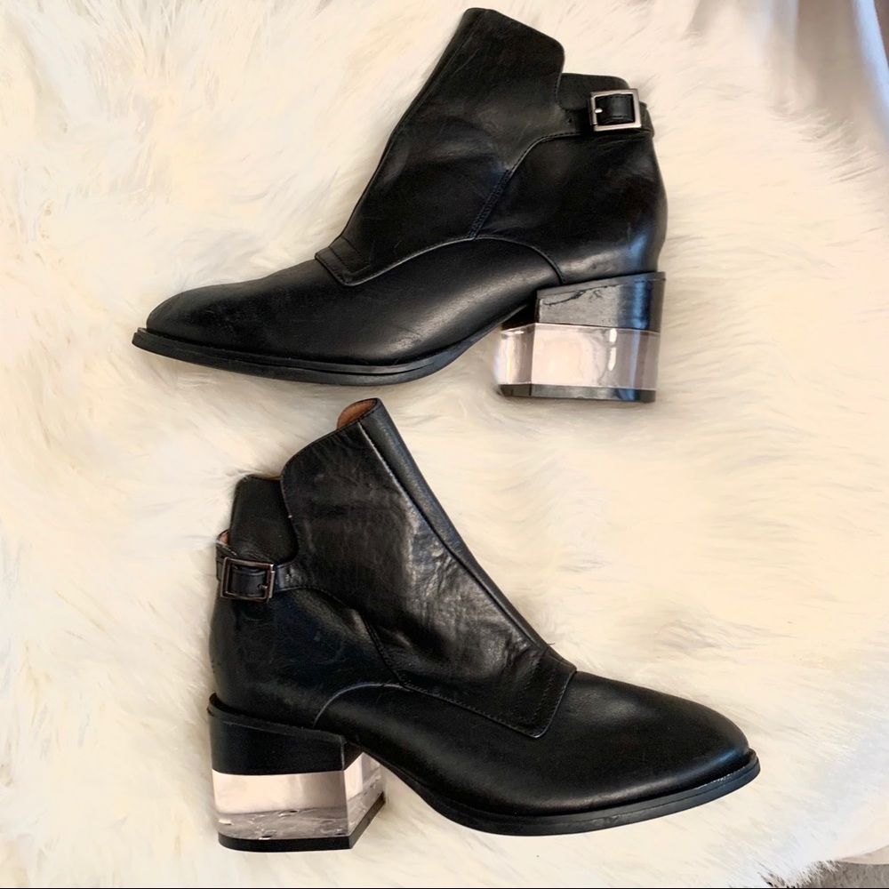 Jeffrey Campbell Clear Bottom Ankle Booties